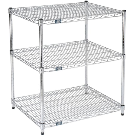 ESD, 3 Tier, Wire Shelving Starter Unit, 48W X 14D X 34H
